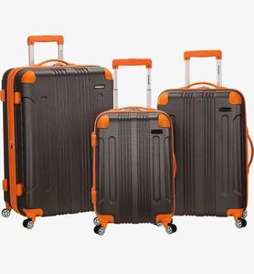 lot 17675 image: Rockland London Hardside Spinner Wheel Luggage, Charcoal, 3-Piece Set (202428) Retail $190