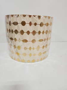 lot 17688 image: Aspen Creative 31097 Contemporary Drum (Cylinder) Shaped Spider Construction Lamp Shade in Beige, 12 wide (12 x 12 x 10)
