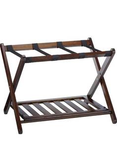 lot 17721 image: Winsome Remy Shelf Luggage Rack, Cappuccino