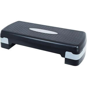 lot 17760 image: BalanceFrom Adjustable Workout Aerobic Stepper Step Platform Trainer 2 Levels 4-6 Inches