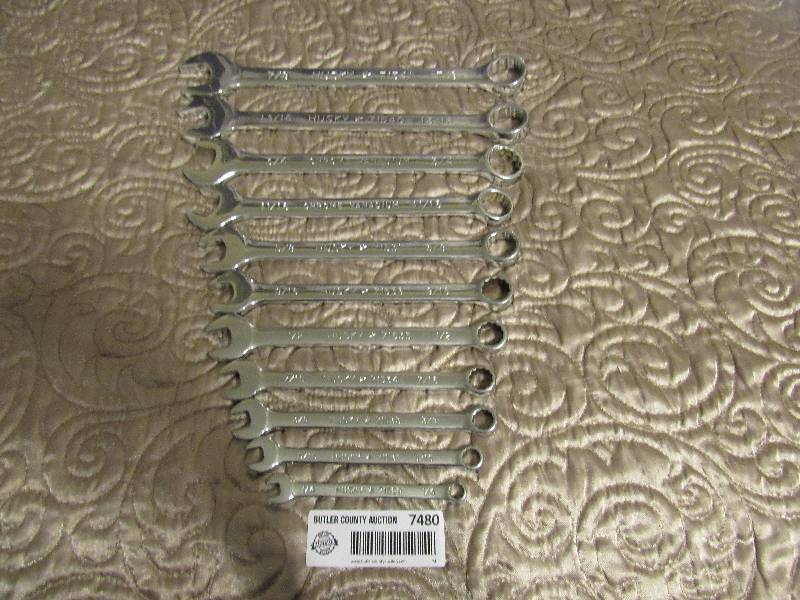 lot 7480 image: HUSKY standard 11pc Wrench Set - NEW See decription for sizes