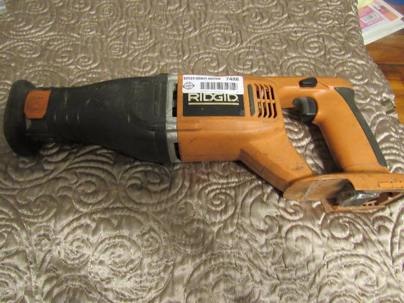 lot 7488 image: RIDGID 18v, Sawz-ALL - WORKS GOOD - TOOL ONLY, No battery