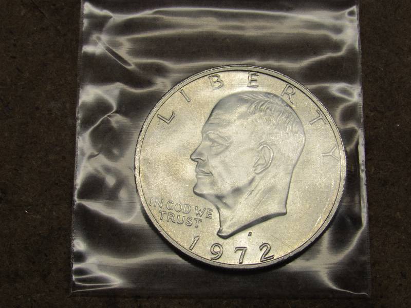 lot 7692 image: 1972 Eisenhower - One Dollar Coin