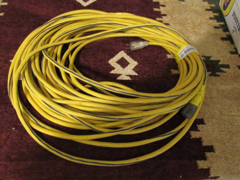 lot 7753 image: Heavy Duty Extension Cord with lit ends