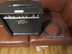 Guitar Amp - PEAVY - RAGE 158 Amplifier with Guitar Cord - Good working condition