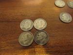 Coins - 10 dimes - 1952, 1953, 1954, 1956, 1957, 1962 an qty 4 of 1964