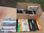 Lot of DVDs and VHS Tapes
