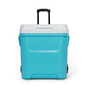 lot 1703 image: Igloo 60 qt. Laguna Rolling Ice Chest Cooler - Aqua