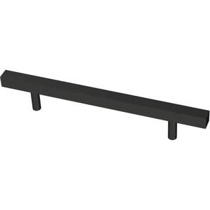 lot 1705 image: 12pk Liberty Square Bar 5-116 in. (128 mm) Matte Black Cabinet Drawer Pull