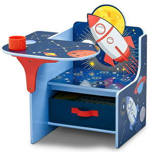 lot 2556 image: Delta Children Space Adventures Chair Desk with Storage Bin Greenguard Gold Certified