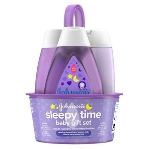 lot 5837 image: Johnson s Sleepy Time Relaxing Baby Bedtime Gift Set 4 items