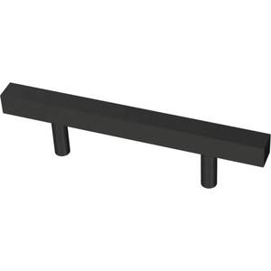 lot 2493 image: Liberty Square Bar 3 in. (76 mm) Matte Black Cabinet Drawer Pull, Box Of 36