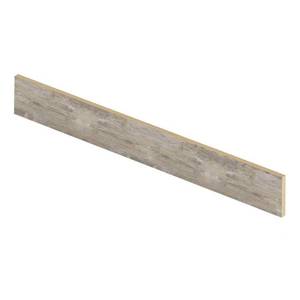 lot 2506 image: Cap A Tread Lighthouse Oak 47 in. L x 12 in. D x 7-38 in. H Vinyl Overlay Riser, 6 Pack
