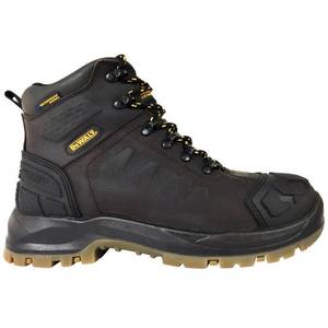 lot 3538 image: DEWALT Mens Jackson Waterproof 6 in. Work Boots - Steel Toe - Brown (12)W