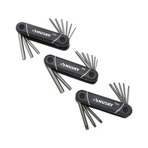 lot 3564 image: Husky SAEMetric Folding Hex Key Set With Bonus Torx Set (3-Piece) HFHK3PCSET