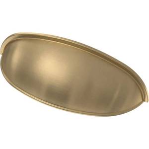 lot 5851 image: Liberty 2 -12 or 3 in. (64 or 76 mm) Center-to-Center Champagne Bronze Dual Mount Cup Drawer Pull Quantity 10