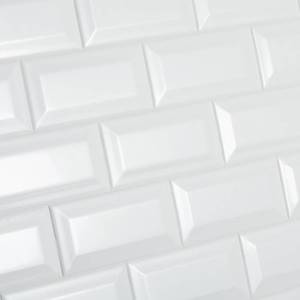 lot 5858 image: Daltile Restore Bright White 3 in. x 6 in. Ceramic Bevel Wall Tile (10 sq. ft.  case)