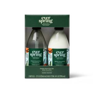 lot 1699 image: Winter Citrus & Pine Liquid Hand Soap  Lotion Gift Set - 24 fl oz2ct - Everspring��