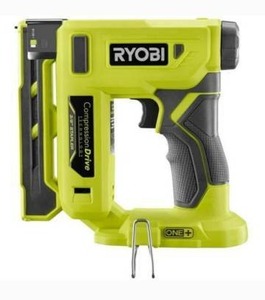 lot 1710 image: Ryobi 18-Volt ONE Cordless Compression Drive 38 In. Crown Stapler (Tool Only) P317