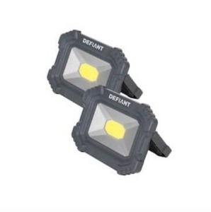 lot 1722 image: DEFIANT 2000 Lumen Rechargeable Magnetic Utility Light with Power Bank (2-Pack)