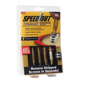 lot 1748 image: As Seen On TV 6054519 Speed Out Screw Extractor Tool Brown