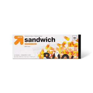 lot 2547 image: Halloween Sandwich Storage Bags - Press to Close - Boo - 12 Boxes, 50ct Each - up & up