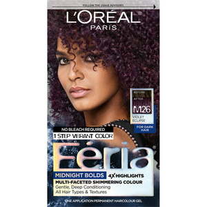 lot 3577 image: L Oreal Paris Feria Midnight Bold Hair Color M26 Violet Eclipse