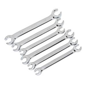 lot 5910 image: Husky SAE & MM Flare Nut Wrench Set (6-Piece)