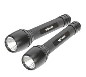 lot 5912 image: 80 Lumens 2 AA LED Flashlights (2-Pack) (D)