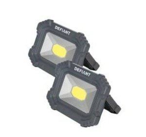 lot 5915 image: DEFIANT 2000 Lumen Rechargeable Magnetic Utility Light with Power Bank (2-Pack)