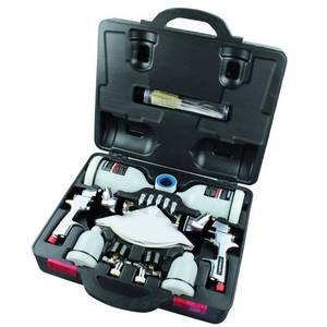 lot 5930 image: Husky HVLP and Standard Gravity Feed Spray Gun Kit