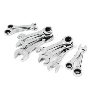 lot 5935 image: Husky Stubby Ratcheting SAEMM Combination Wrench Set (10-Piece)