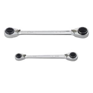 lot 5940 image: husky quad drive metric ratcheting wrench set (2-piece)