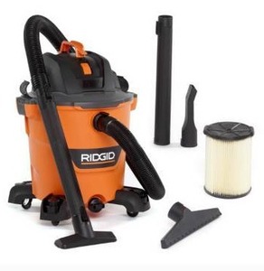 lot 1659 image: RIDGID 12 Gal 5.0-Peak HP NXT WetDry Shop Vacuum wFilter, Hose & Accessories