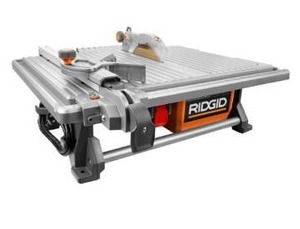 lot 1664 image: Ridgid R4021 120-Volt 6.5 Amp Corded 7 Inch Self-Aligning Table Top Wet Tile Saw