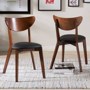 lot 1667 image: Baxton Studio Sumner Mid-Century Dining Chair - Set of 2