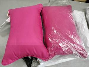 lot 1678 image: 2pk Sunbrella 12x18 Pillow - Corded, Purple
