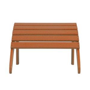 lot 2538 image: Outdoor Patio Folding Adirondack Ottoman Orange