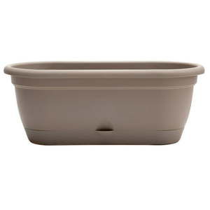 lot 5883 image: Bloem Lucca Self Watering Hanging Basket 18 - Pebble Stone - Durable and Long Lasting Plastic Pot Macrame Hanger with Ring For Indoor and Outdoor Use Gardening 2.5 Gallon Capacity