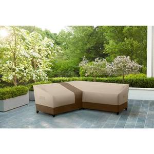 lot 5892 image: Hampton Bay 84.5 in. L x 84.5 in. W x 30.5 in. H Beige Patio Furniture Cover