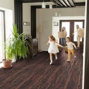lot 2465 image: MSI Everlife Water Resistant Flooring, 18pcs, 36SqFt , Dark Wood