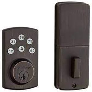 lot 1736 image: PowerBolt 2 Deadbolt - 907 Series with Smartkey - Clearpack