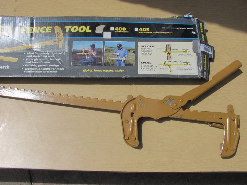 lot 8000 image: Fence Tool - Like New - Goldenrod Brand - Stretch and Splice Wire Fencing