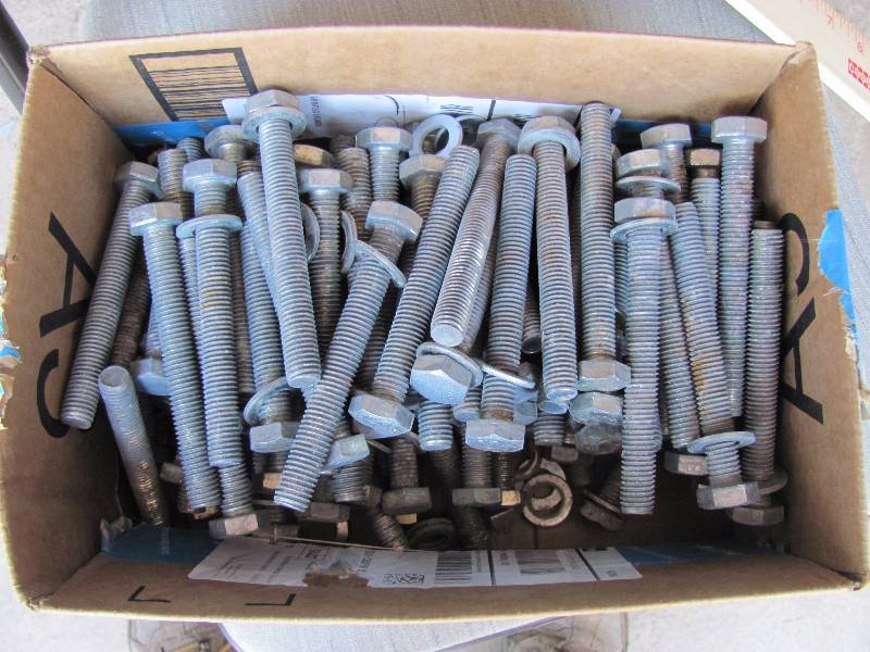 lot 8075 image: Galvanized Bolts - Approx 100