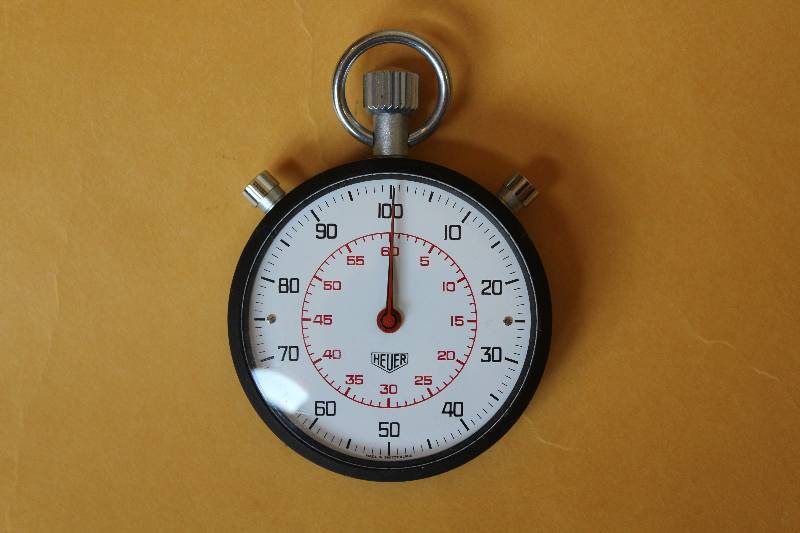 lot 8447 image: Heuer Stop Watch - Works