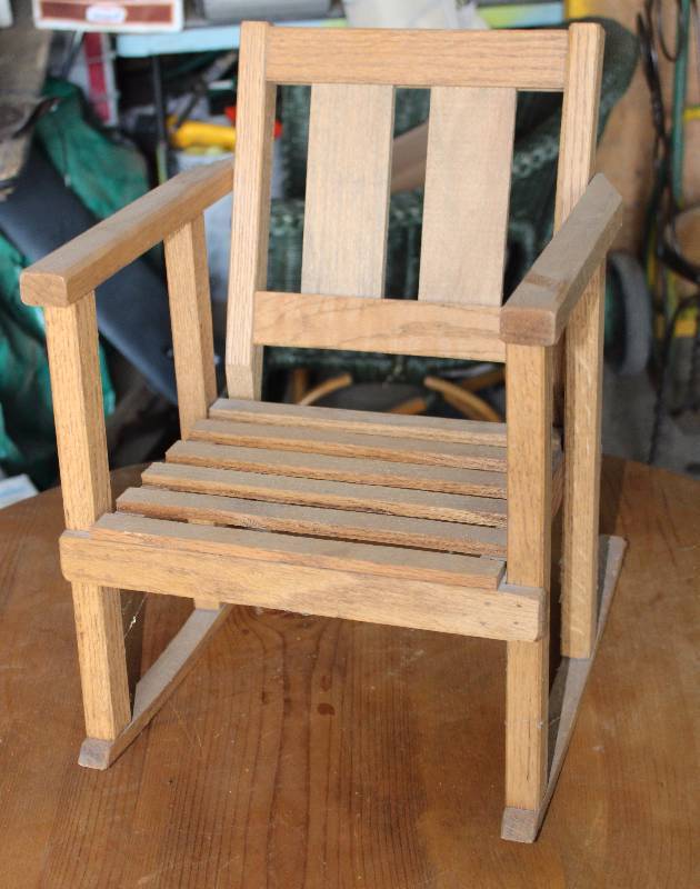 lot 9088 image: Dollsized Rocking Chair - Cute