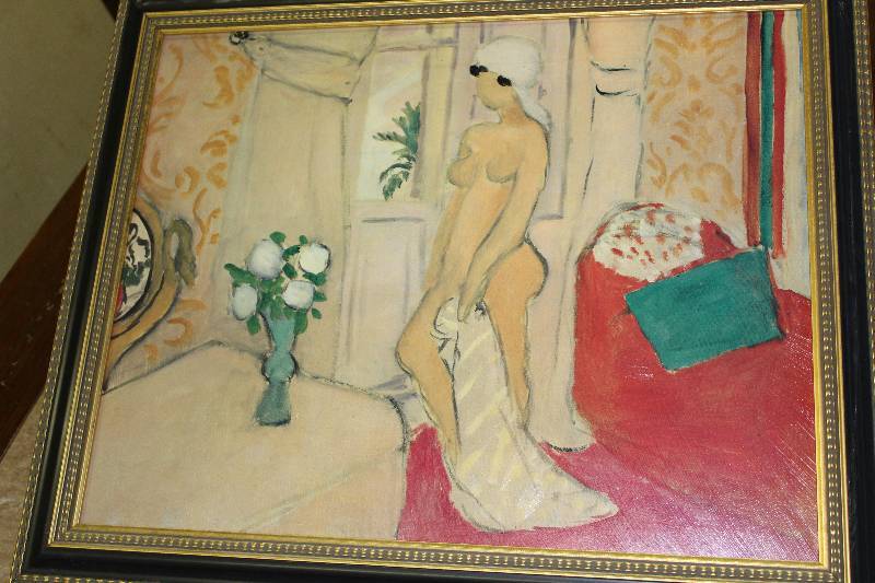 lot 9093 image: Picture of a Lady - Framed - Home Dcor