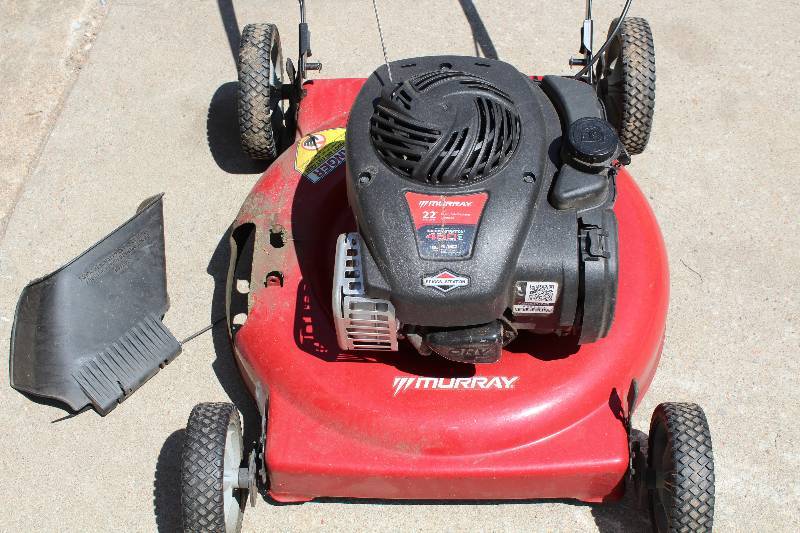 lot 9123 image: Lawn Mower - Murray - 22 Cut  - Runs Guard Needs Attached
