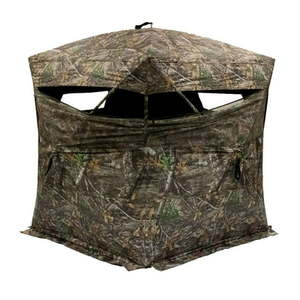 lot 5952 image: Rhino Blinds RealTree Edge 3 Person Hunting Ground Blind RealTree (Open Box)