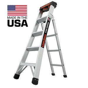 lot 5953 image: Little Giant King Kombo 5 -8 Aluminum 3-in-1 Combo Ladder Type 1A - 300 lbs. Rated 11 ft. 4 in. Reach